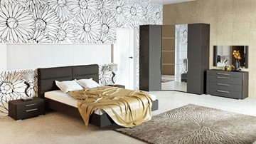 Модульная спальня Наоми №1, цвет Фон серый, Джут в Йошкар-Оле