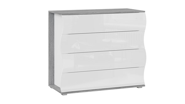 Комод с ящиками Миранда (Дуб Гамильтон/Белый глянец) в Йошкар-Оле - изображение
