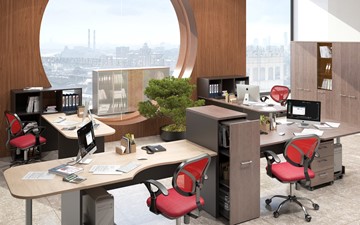 Офисный набор мебели Xten для двух сотрудников с тумбочками в Йошкар-Оле - предосмотр 5