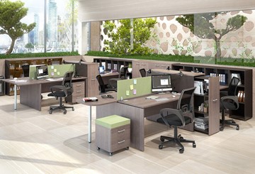 Офисный набор мебели Xten для двух сотрудников с тумбочками в Йошкар-Оле - предосмотр 1
