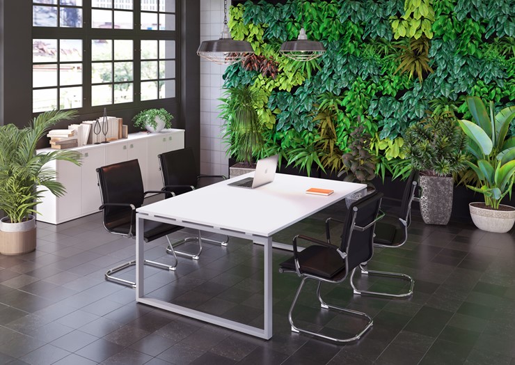 Набор мебели в офис Metal System Style (Серый/Белый) в Йошкар-Оле - изображение
