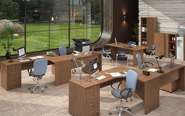 Мебель для персонала IMAGO три стола, 2 шкафа, стеллаж, тумба в Йошкар-Оле - изображение