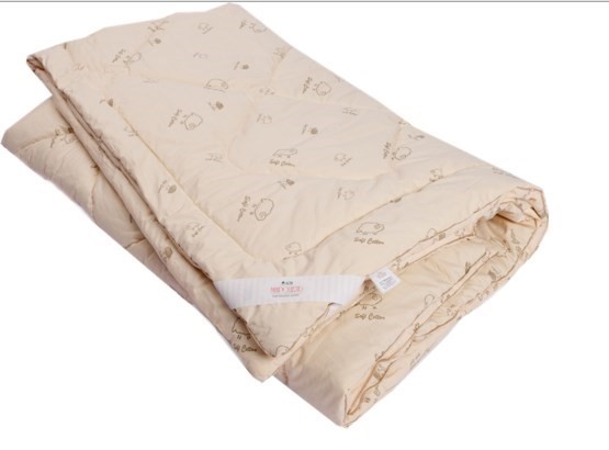 Одеяло Овечья шерсть, теплое, ПВХ, тик в Йошкар-Оле - изображение