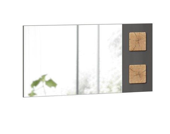 Зеркало настенное Фиджи 659.420, Антрацит глянец в Йошкар-Оле - изображение
