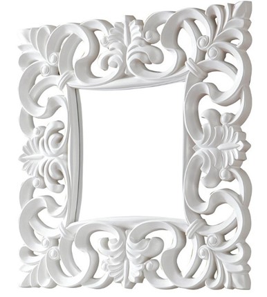 Зеркало настенное PU021 белое в Йошкар-Оле - изображение