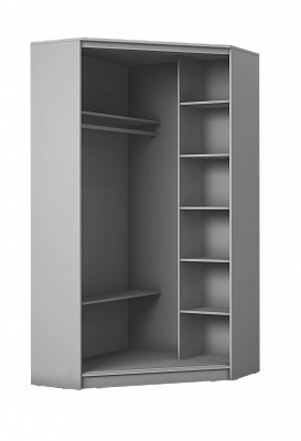 Детский шкаф-купе угловой Хит-У-24-4-77-29, Панда, Белый в Йошкар-Оле - изображение 1
