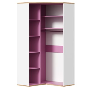 Угловой шкаф Урбан 528.060, белый/розовый в Йошкар-Оле - предосмотр 3