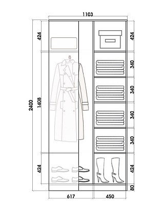 Шкаф угловой Хит-У-24-4-77-25, Медвежата, Венге в Йошкар-Оле - изображение 2