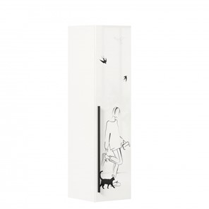 Одностворчатый шкаф Джоли Тип 2 ЛД 535.020, Серый шелк в Йошкар-Оле