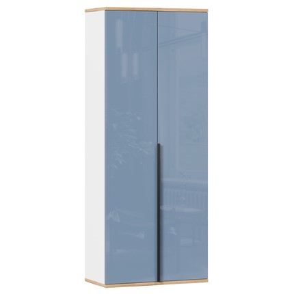 Шкаф двухстворчатый Урбан 528.050, белый/капри синий в Йошкар-Оле - изображение