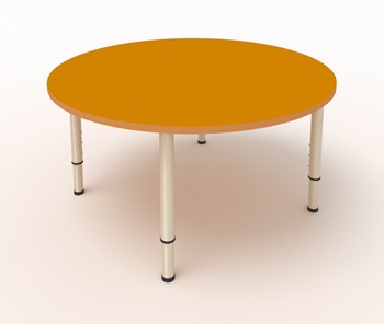 Детский стол круглый МДФ Оранжевый в Йошкар-Оле