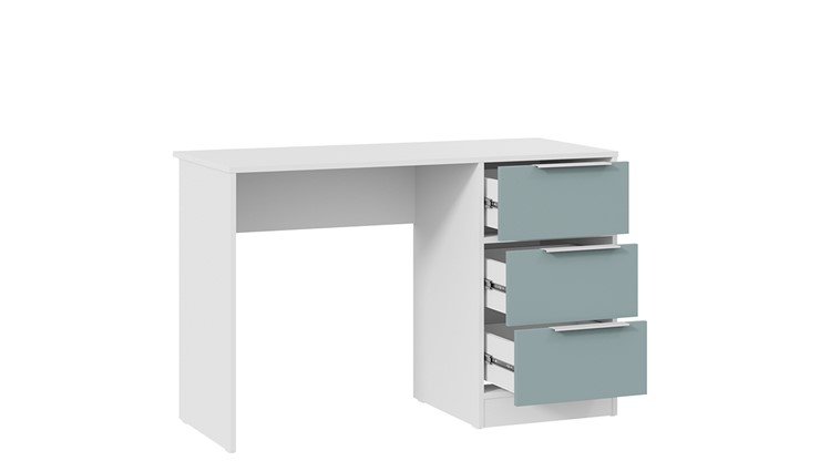 Письменный стол Марли Тип 1 (Белый/Серо-голубой) в Йошкар-Оле - изображение 3