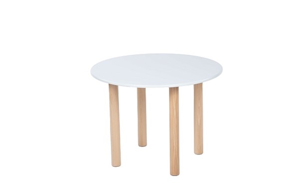 Детский стол 001 ножки круглые, белый 2501 в Йошкар-Оле - изображение