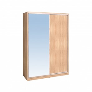 Шкаф 2-х дверный 1600 Домашний Зеркало/ЛДСП, Дуб Сонома в Йошкар-Оле