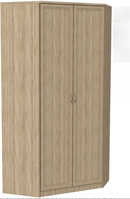 Распашной шкаф 403 несимметричный, цвет Дуб Сонома в Йошкар-Оле - изображение