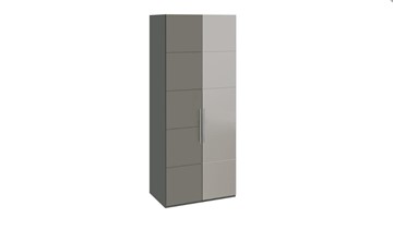 Шкаф Наоми с 1 зеркальной правой дверью, цвет Фон серый, Джут СМ-208.07.04 R в Йошкар-Оле
