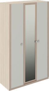 Распашной шкаф Глэдис М23 (Шимо светлый/Белый текстурный) в Йошкар-Оле - предосмотр