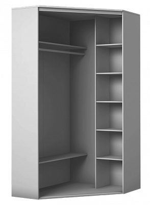 Шкаф угловой с зеркалом, 2200х1103, ХИТ У-22-4-15, Дуб Сонома в Йошкар-Оле - изображение 1