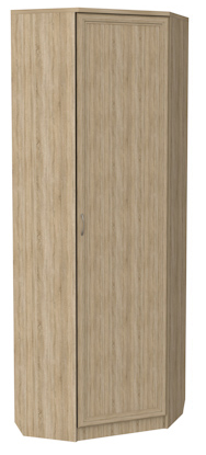 Распашной шкаф 402 угловой со штангой, цвет Дуб Сонома в Йошкар-Оле - изображение