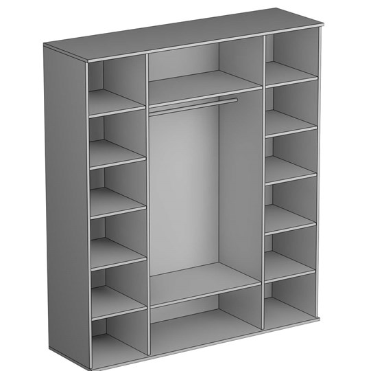 Шкаф четырехдверный Twist, 2 зеркала, (Tw-ШО-04 2г/2зр) в Йошкар-Оле - изображение 1
