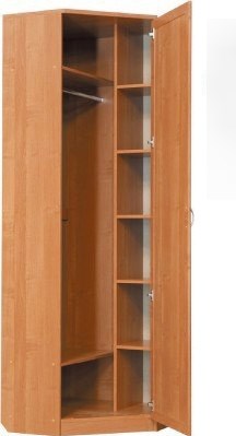 Распашной шкаф 402 угловой со штангой, цвет Дуб Сонома в Йошкар-Оле - изображение 1