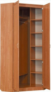 Распашной шкаф 401 угловой со штангой, цвет Венге в Йошкар-Оле - предосмотр 1