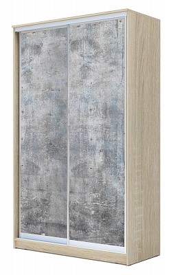 Шкаф 2-х дверный Хит-22-12-77-22, 2200х1200х620, Бетон Дуб сонома в Йошкар-Оле - изображение