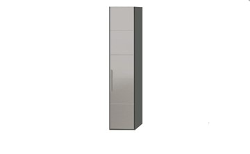 Шкаф Наоми с зеркальной дверью правый, цвет Фон серый, Джут  СМ-208.07.02 R в Йошкар-Оле