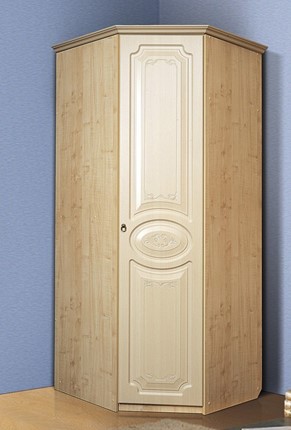 Распашной угловой шкаф Ивушка-5, цвет Дуб беленый в Йошкар-Оле - изображение