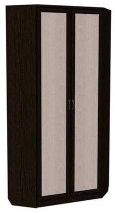 Распашной шкаф 401 угловой со штангой, цвет Венге в Йошкар-Оле - изображение