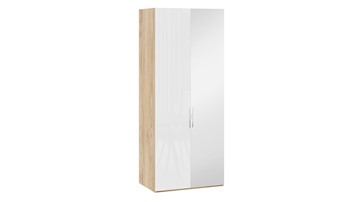 Шкаф для одежды Эмбер СМ-348.07.005 R (Яблоня Беллуно/Белый глянец) в Йошкар-Оле