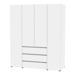 Шкаф 4-х дверный Аларти Erik H334 (Белый) в Йошкар-Оле