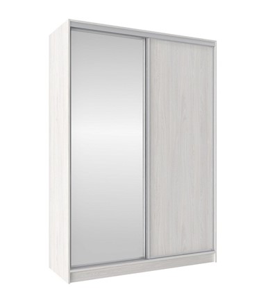 Шкаф 1600 Домашний Зеркало/ЛДСП, Ясень Анкор светлый в Йошкар-Оле - изображение