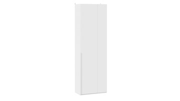 Одностворчатый угловой шкаф Порто (366) СМ-393.07.231 (Белый жемчуг/Белый софт) в Йошкар-Оле