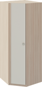 Распашной угловой шкаф Глэдис М21 (Шимо светлый/Белый текстурный) в Йошкар-Оле - предосмотр