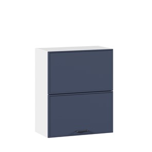 Горизонтальный настенный шкаф 600 комбинированный Индиго ЛД 298.970.000.125, Белый/Тёмно-синий в Йошкар-Оле