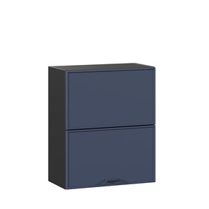 Горизонтальный кухонный шкаф 600 комбинированный Индиго ЛД 298.970.000.167, Чёрный/Тёмно-синий в Йошкар-Оле