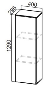 Шкаф-надстройка Стайл, ПН400(720/296), МДФ в Йошкар-Оле
