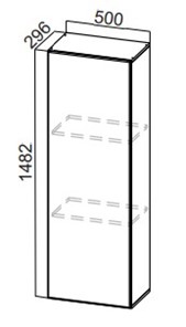 Кухонный пенал-надстройка Стайл, ПН500(912/296), МДФ в Йошкар-Оле