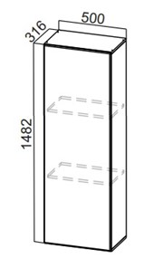 Шкаф-надстройка Стайл, ПН500(912/316), МДФ в Йошкар-Оле
