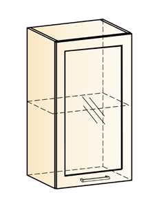 Шкаф навесной Яна L400 Н720 (1 дв. рам.) в Йошкар-Оле