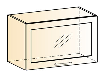 Шкаф навесной Яна L600 Н360 (1 дв. рам.) в Йошкар-Оле