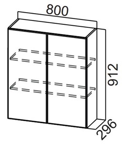 Кухонный шкаф Стайл, Ш800/912, МДФ в Йошкар-Оле