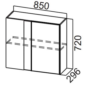 Кухонный угловой шкаф Стайл, Ш850у/720, МДФ в Йошкар-Оле