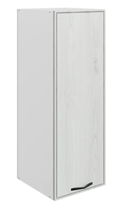 Навесной шкаф Монако L400 Н900 (1 дв. гл.), белый/дуб белый матовый в Йошкар-Оле