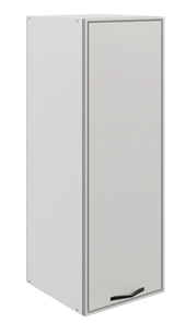 Кухонный шкаф Монако L400 Н900 (1 дв. гл.), белый/маус матовый в Йошкар-Оле