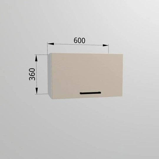 Шкаф настенный ВГ 60, Сатин/Белый в Йошкар-Оле - изображение 1