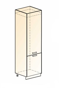 Шкаф-пенал под холодильник Бостон L600 (2 дв. гл.) в Йошкар-Оле