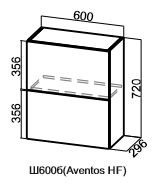 Барный навесной шкаф Модус, Ш600б/720, (Aventos HF), галифакс в Йошкар-Оле