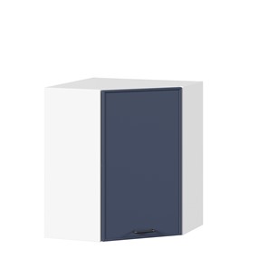 Угловой настенный шкаф Индиго ЛД 298.610.000.116, Белый/Тёмно-синий в Йошкар-Оле